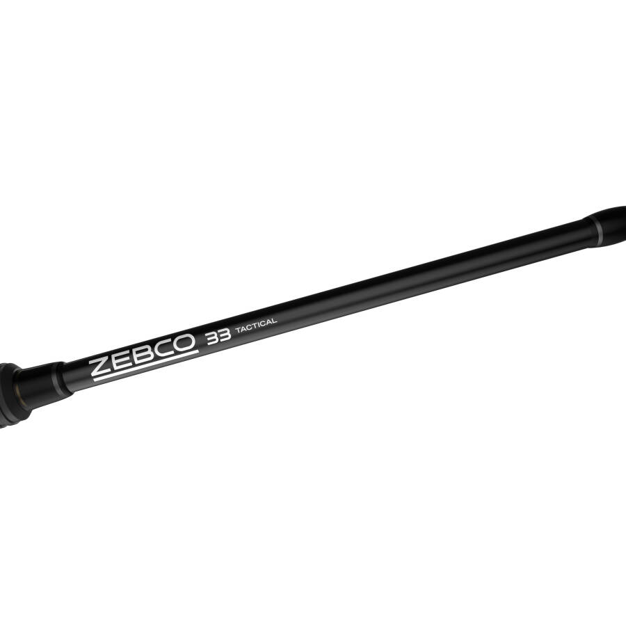 Zebco 33 Tactical Spincast Reel and Fishing Rod Combo, 6-Foot 2-Piece Fishing Pole, Size 30 Reel, Black - 4