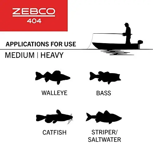 Zebco 404 Spincast Fishing Reel, - 5