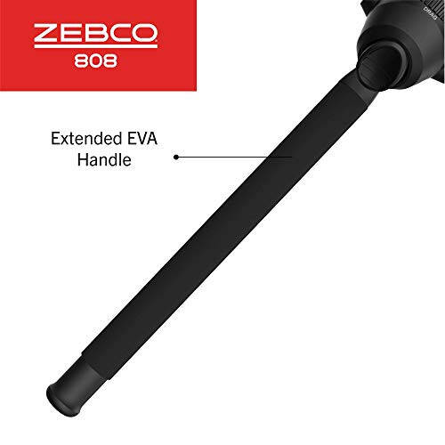 Zebco 808 Spincast Makara ve Olta Seti, 7 Ayak Dayanıklı Z-Cam Olta, Uzatılmış EVA Olta Sapı, Hızlı Ayarlanabilir Tersleme Önleyici ile Isırık Uyarısı, 20 Pound Cajun Balıkçılık İpiyle Önceden Sarılmış, Siyah - 5