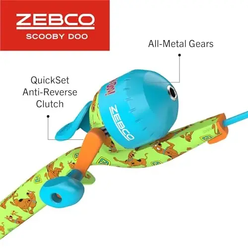 Zebco Youth 29-Inch Floating Spincast Reel and Fishing Rod Combo, Size 20 Reel, Pre-Spooled with 6-Pound Cajun Line - 4