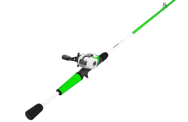 Zebco Roam Baitcast Reel and Fishing Rod Combo, 6-Foot 6-Inch 2-piece Rod, Size 100 Reel, Left-Hand Retrieve, Green - Modazone (1)