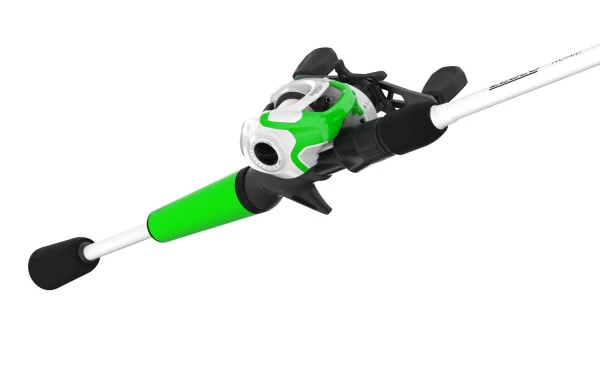 Zebco Roam Baitcast Reel and Fishing Rod Combo, 6-Foot 6-Inch 2-piece Rod, Size 100 Reel, Left-Hand Retrieve, Green - 5