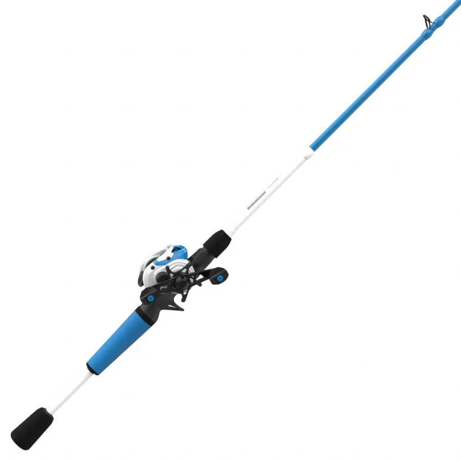 Zebco Roam Baitcast Reel and Fishing Rod Combo, 6-Foot 6-Inch Rod, Size 100 Reel, Right-Hand Retrieve, Blue - 1
