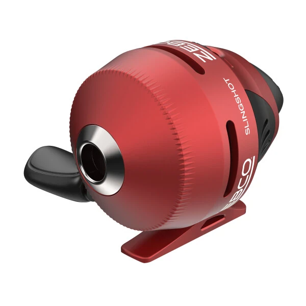 Zebco Slingshot Spincast Reel and Fishing Rod Combo, 5-Foot 6-Inch 2-Piece Fishing Pole, Size 30 Reel, Right-Hand Retrieve, Red - 3