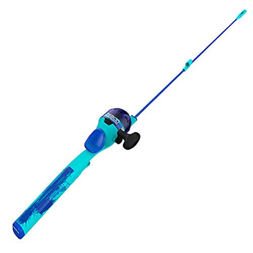 Zebco Splash Çocuk Spincast Makara ve Olta Seti, 29'' Dayanıklı Yüzen Fiberglas Olta, Karışmayan Tasarım, Aşırı Büyüklükte Makara Sapı Topuzu, 6 Pound Zebco Balıkçılık Misinası ile Önceden Sarılı - 1