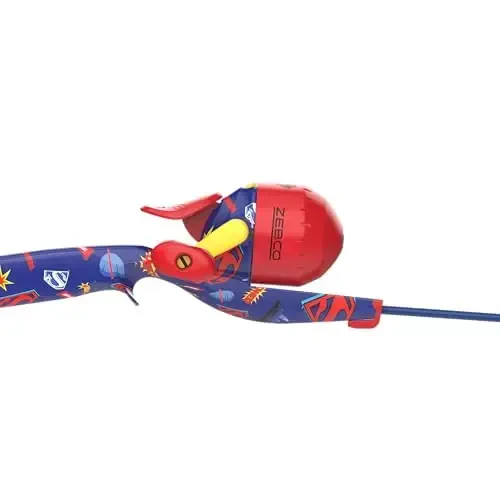 Zebco Youth 29-Inch Floating Spincast Reel and Fishing Rod Combo, Size 20 Reel, Pre-Spooled with 6-Pound Cajun Line - 3