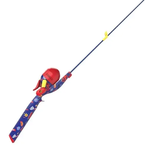 Zebco Youth Floating Spincast Reel and Fishing Rod Combo, Pre-Spooled with 6-Pound Cajun Line - 1