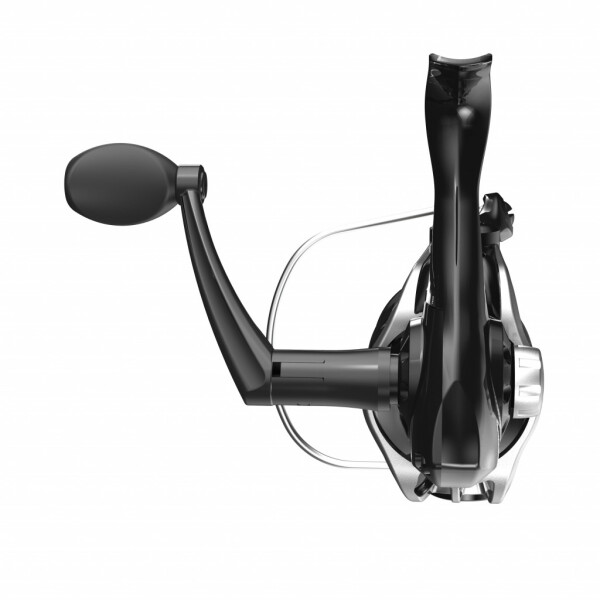 Zebco ZSE20 Spinning Fishing Reel, Size 20 Reel, Changeable Right- or Left-Hand Retrieve, Pre-Spooled with 8-Pound Zebco Fishing Line, Stainless Steel Bail Wire, Black and Silver - 3