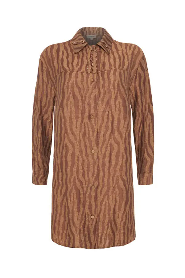 Zebra Embroidered Tunic - 1