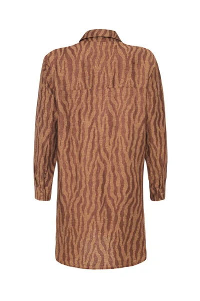 Zebra naqshli kashta tikilgan tunik - 3