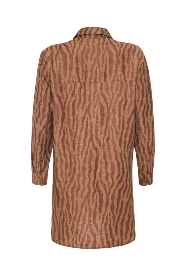 Zebra naqshli kashta tikilgan tunik - 3