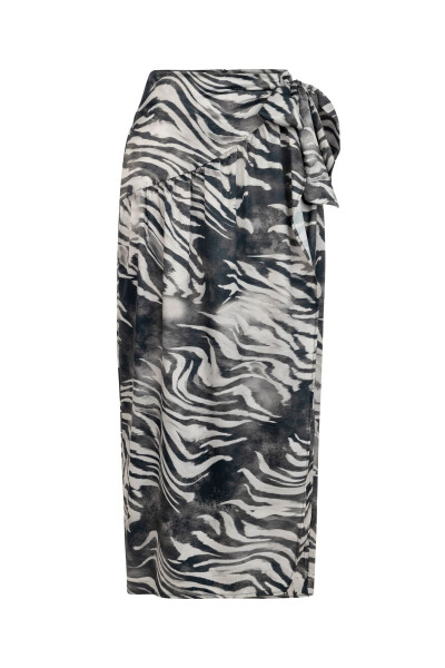 Zebra print midi skirt - 4