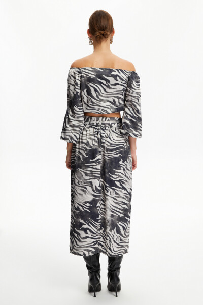 Zebra print midi skirt - 13