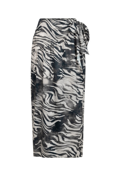 Zebra print midi skirt - 14