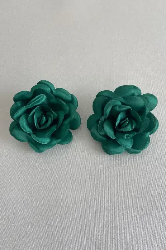 Зелёная Хна Фата, Свадебный Набор Фаты, Шаль на Плечи Жениха, Цветок для Руки, Набор из 8 Предметов - Зелёный - 4