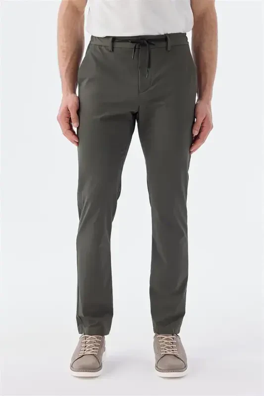 Зеленые спортивные брюки Comfort Fit с эластичным поясом - 2