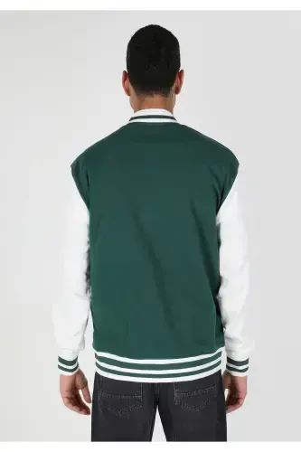 Зеленый мужской пиджак с принтом, regular fit. (Cl1061896) - COLIN’S (1)