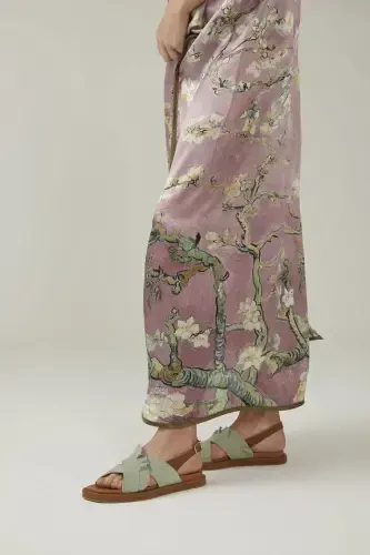 Зеленый Нубук Коричневая Мягкая Натуральная Кожа Ремешок На Щиколотке Натуральная Замша Женские Летние Сандалии-Зеленый - 7