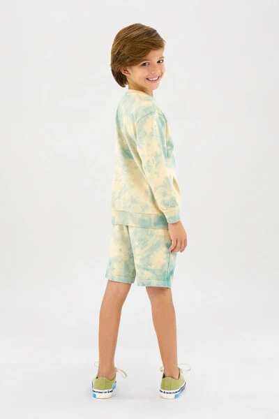 Зелёный свитшот для мальчика, требует стирки. - 4