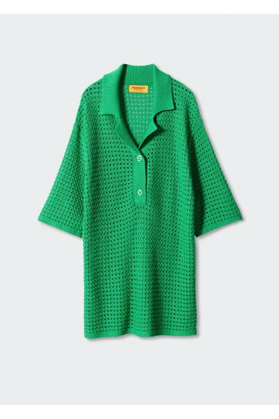 Зеленый женский свитер 57010379 - 3