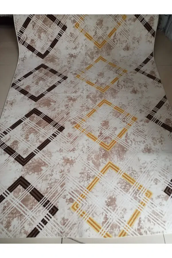 Желтый мягкий моющийся нескользящий базовый четыре сезона гостиная ванная балкон молодежная комната режущая дорожка - 1