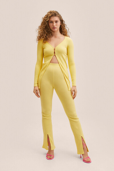 Желтый женский кардиган 27055805 - MANGO WOMAN