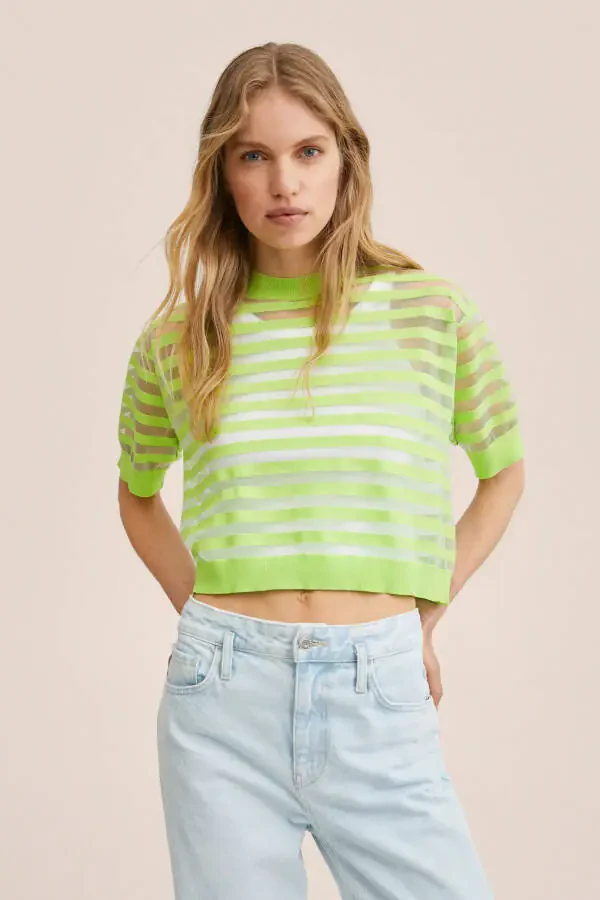 Желтый женский свитер - 2