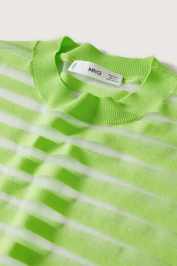 Желтый женский свитер - 7