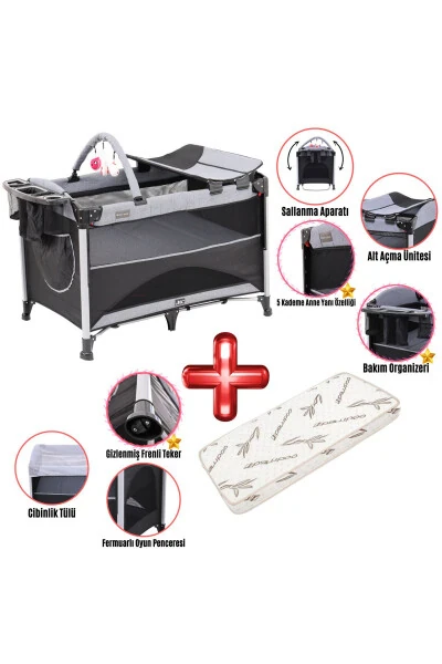 Zenit 7in1 Exclusive Beside Mother Park Bed Play Pen - MAXI-COSI