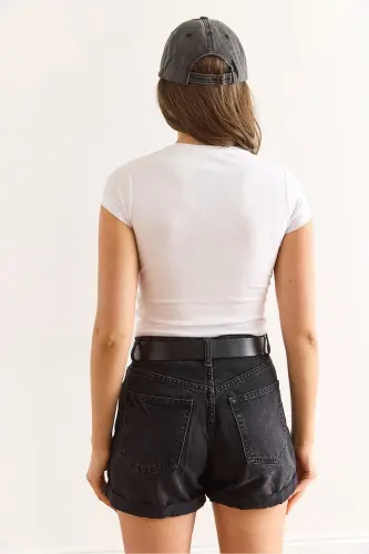 Женщина Белая Уилтширская печать Сборка Деталь Лайкра - 5