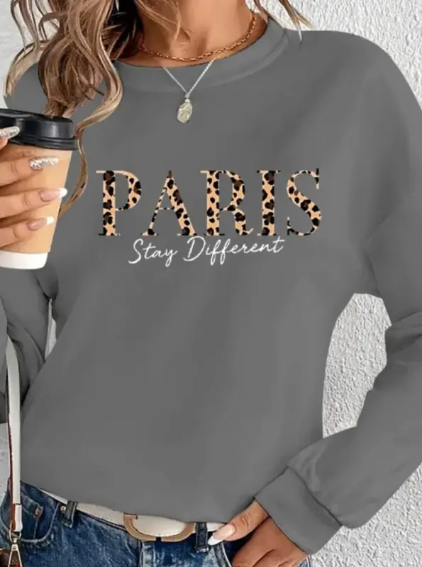 Женская блузка из вискозы с длинными рукавами, велосипедным воротником и рисунком, двухнитка. - 2