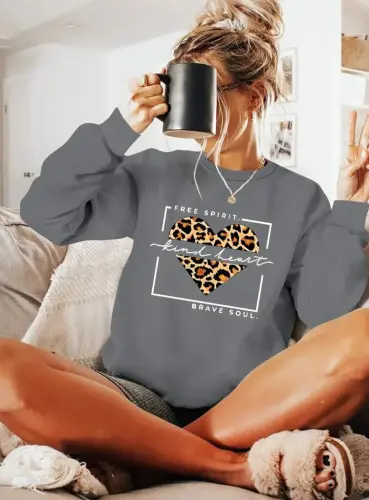 Женская блузка из вискозы с длинными рукавами, велосипедным воротником и узором, двухниточная - 1