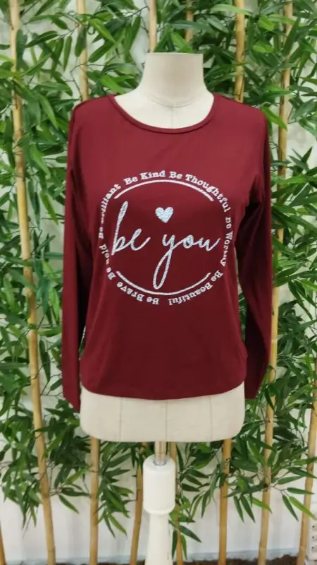 Женская блузка из вискозы с длинными рукавами, велосипедным воротником и узором Youdesen. - 5