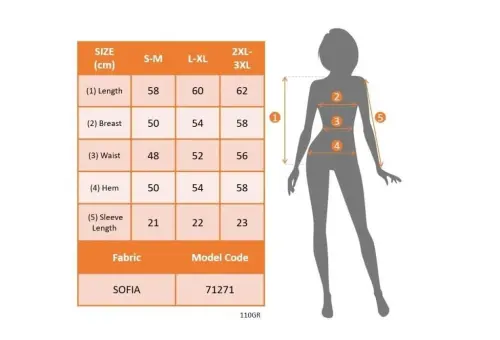 Женская блузка София с коротким рукавом и воротником-стойкой - 4