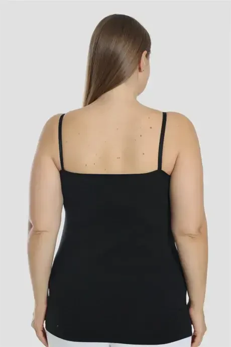 Женская черная майка для кормления хлопок лайкра - 5