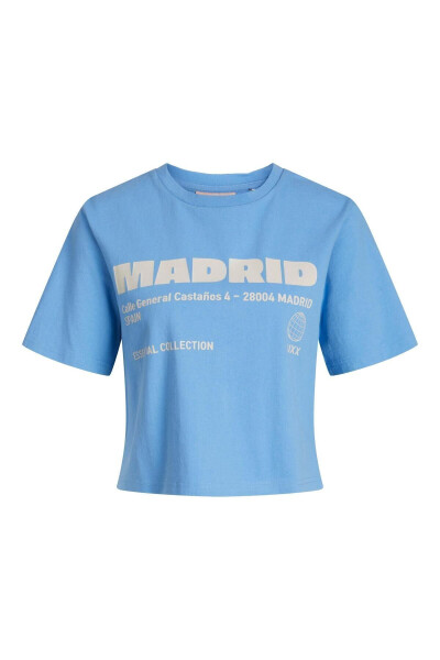 Женская футболка Jack Jones Jxjoda Soft Rlx Ss Tee Jrs синего цвета - 7