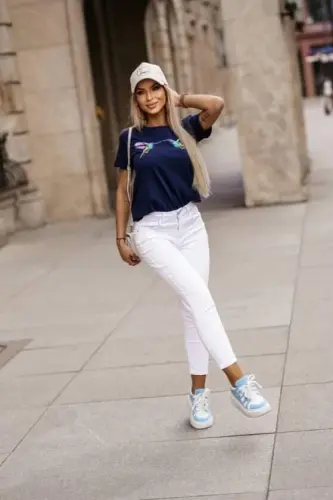 Женская футболка супрем с принтом птиц - 3