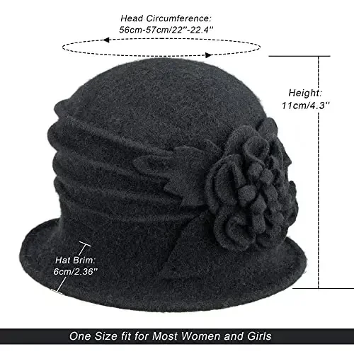 Женская круглая шляпа-колокол винтажная шерстяная шляпа 1920-х годов - 4