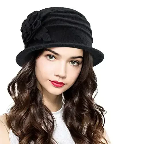 Женская круглая шляпа-колокол винтажная шерстяная шляпа 1920-х годов - 5