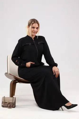 Женская скромная молния Ayrobin Black 