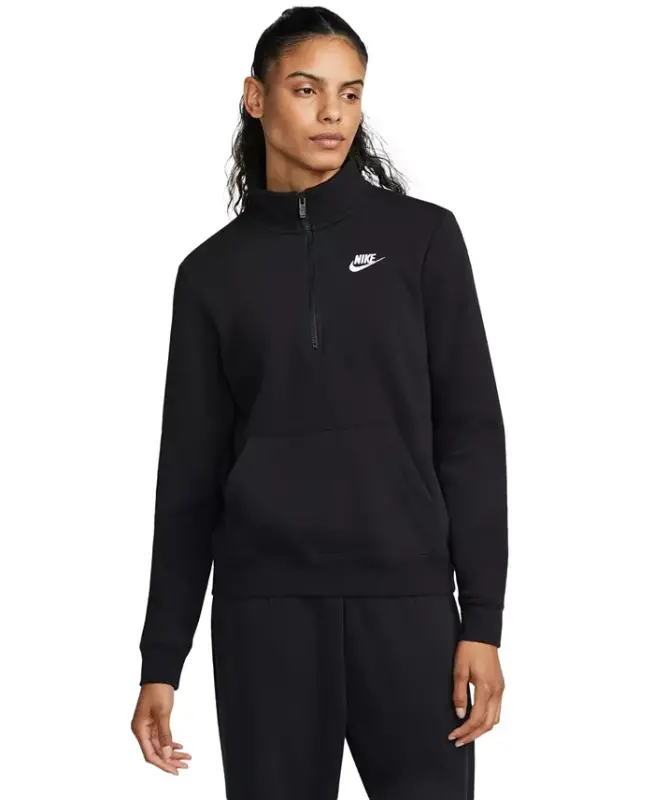 Женская спортивная одежда Club Fleece, толстовка с молнией 1/2 - 1