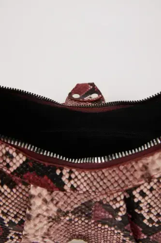 Женская Сумка на Плечо из Искусственной Кожи - Розовая - 6