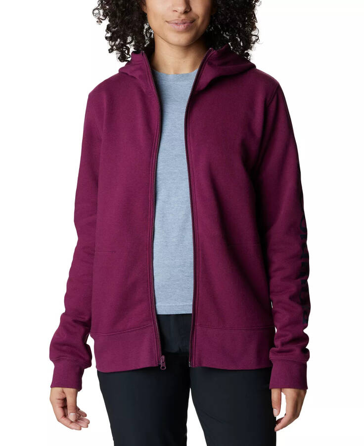 Женская толстовка с капюшоном Trek II Graphic Full-Zip, Marionberry - 4