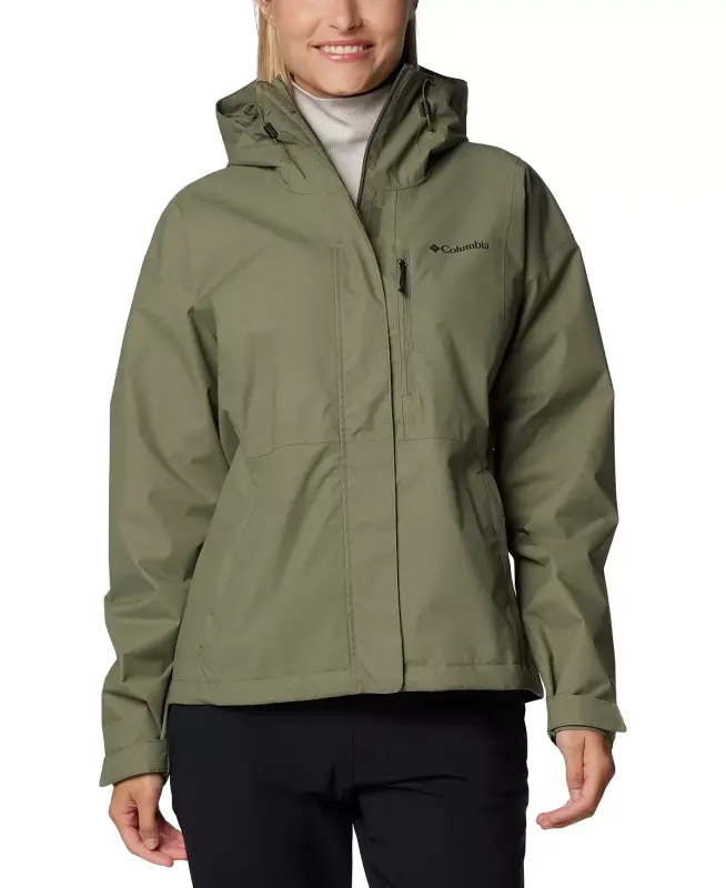 Women's Hikebound II Hooded Waterproof Jacket-Stone Green - 1
