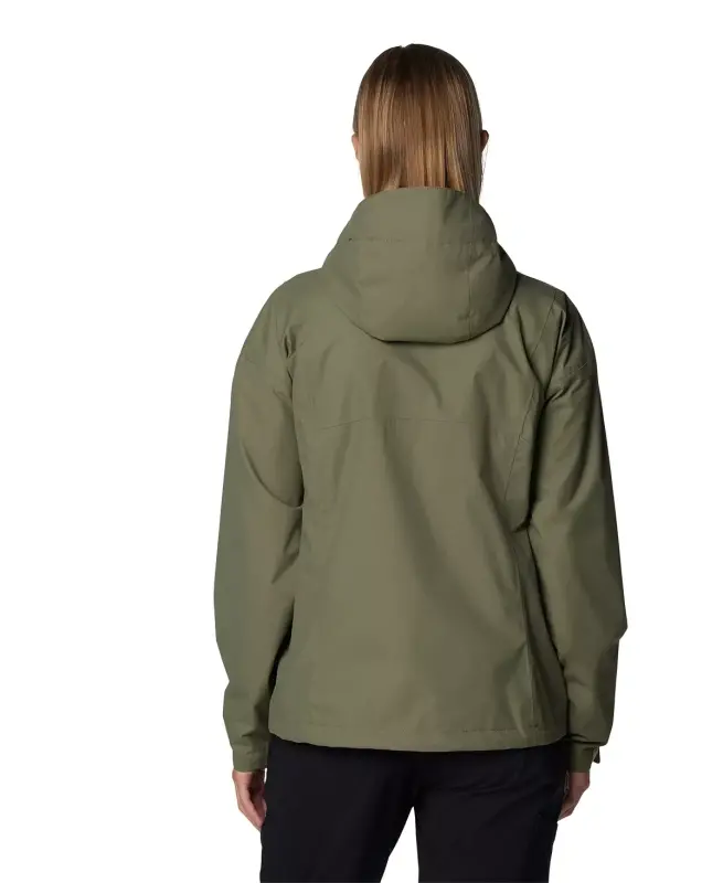 Women's Hikebound II Hooded Waterproof Jacket-Stone Green - 5