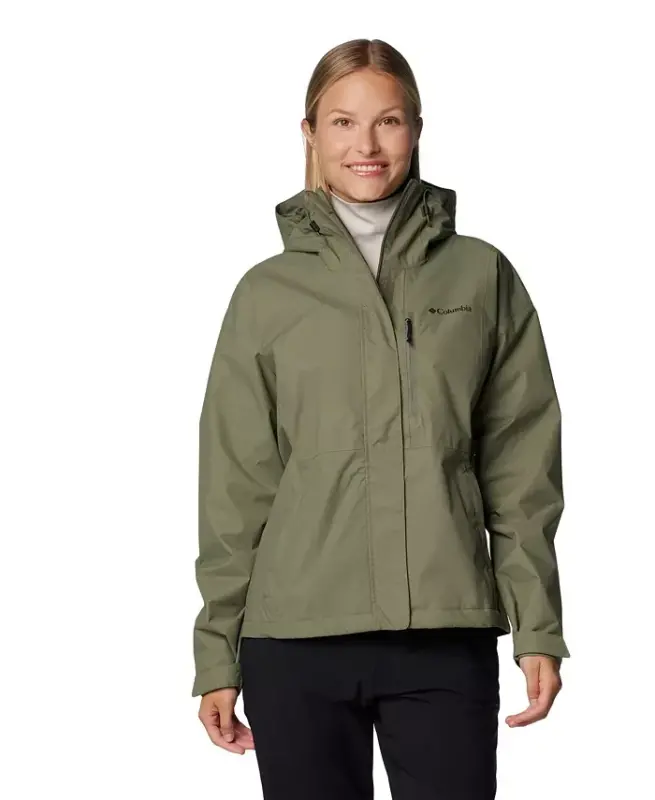 Women's Hikebound II Hooded Waterproof Jacket-Stone Green - 1