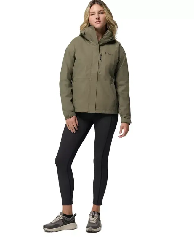 Women's Hikebound II Hooded Waterproof Jacket-Stone Green - 5