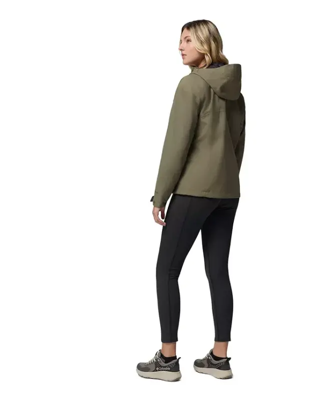 Women's Hikebound II Hooded Waterproof Jacket-Stone Green - 7