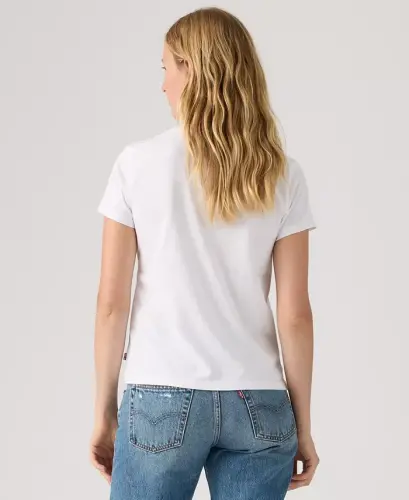 Женская хлопковая футболка с графическим логотипом Perfect - P2_disco Lemons Bright White - LEVI'S (1)