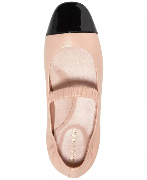 Женские балетки Yvette Slip-On из фарфоровой кожи, черной лакированной кожи - 4